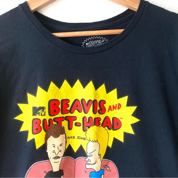 Beavis and Butt-Head MTV T-Shirt Size XL Black - Picture 6 of 11